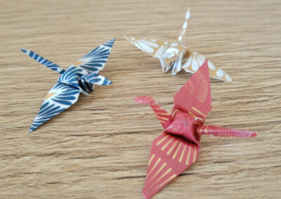 Origami Ohrringe selber basteln