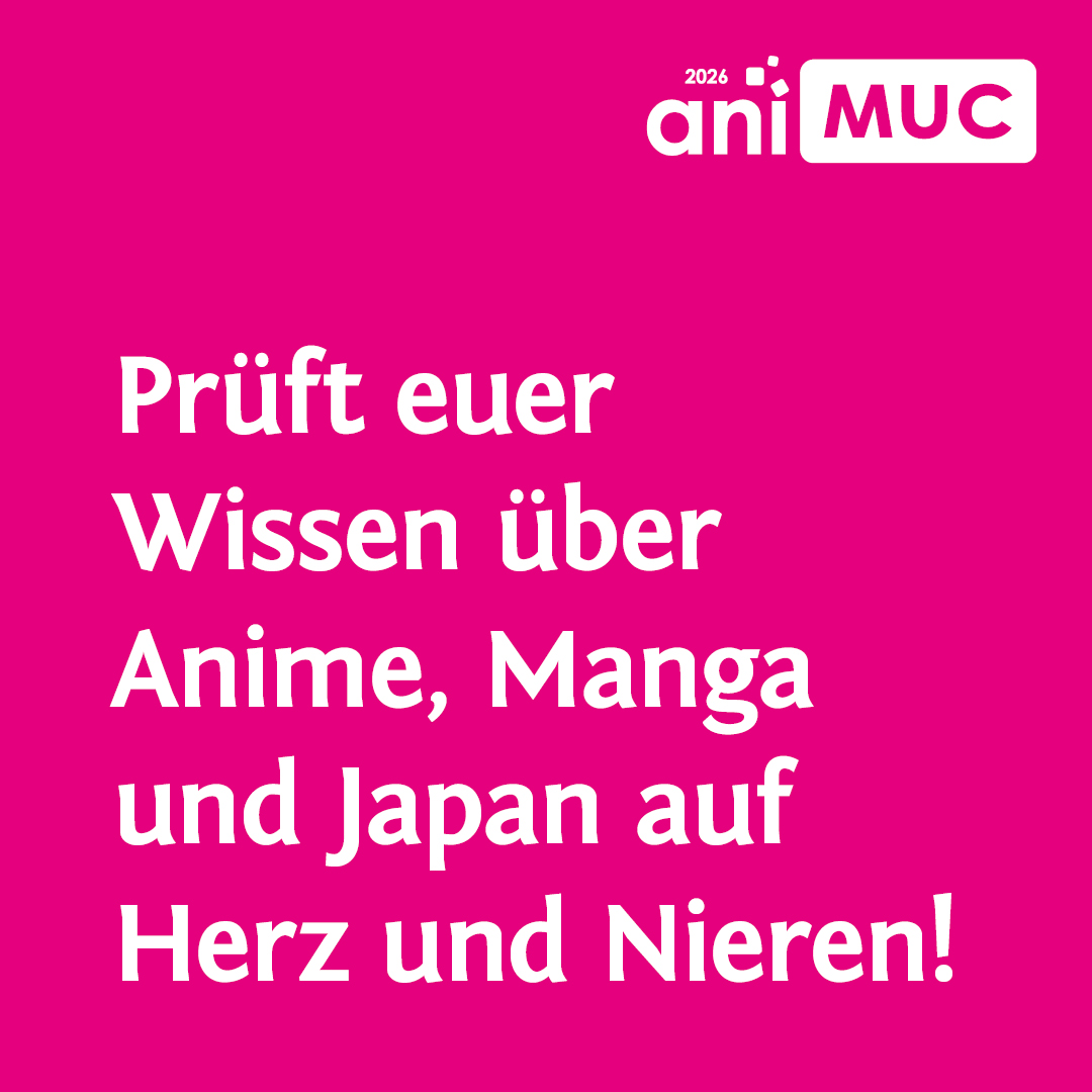 Text auf pink: Prüft euer Wissen über Anime, Manga und Japan auf Herz und Nieren!